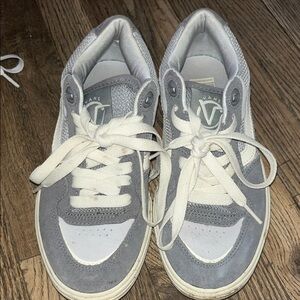 Vans Classic Gray and White Sneakers